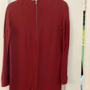 Cos crepe crew neck long sleeve dress